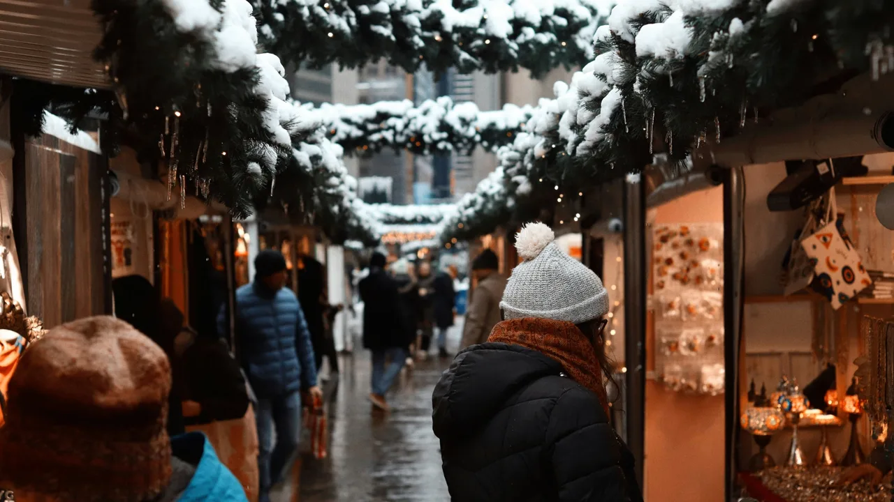 Mercatini di natale a Herald Square New York