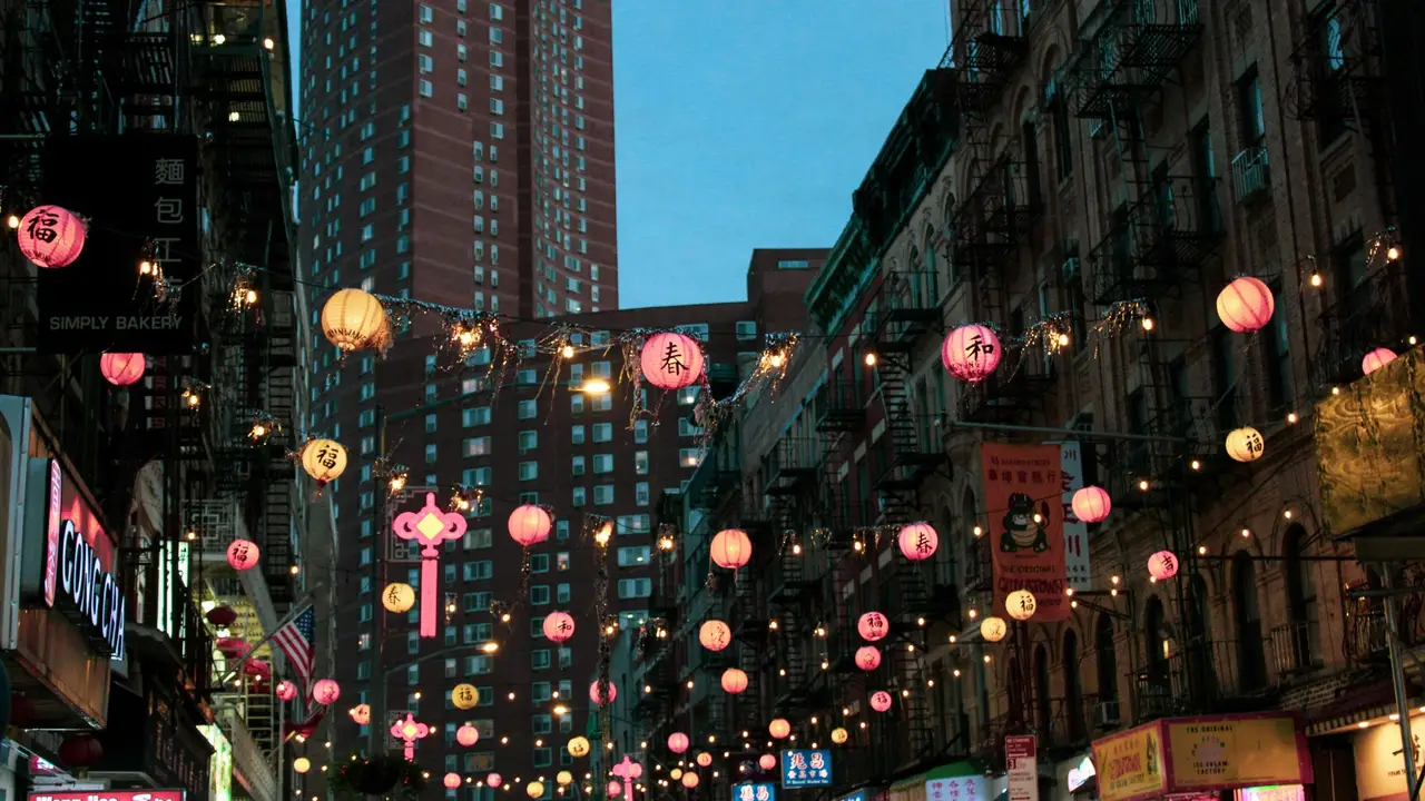 Lanterne a Chinatown New York