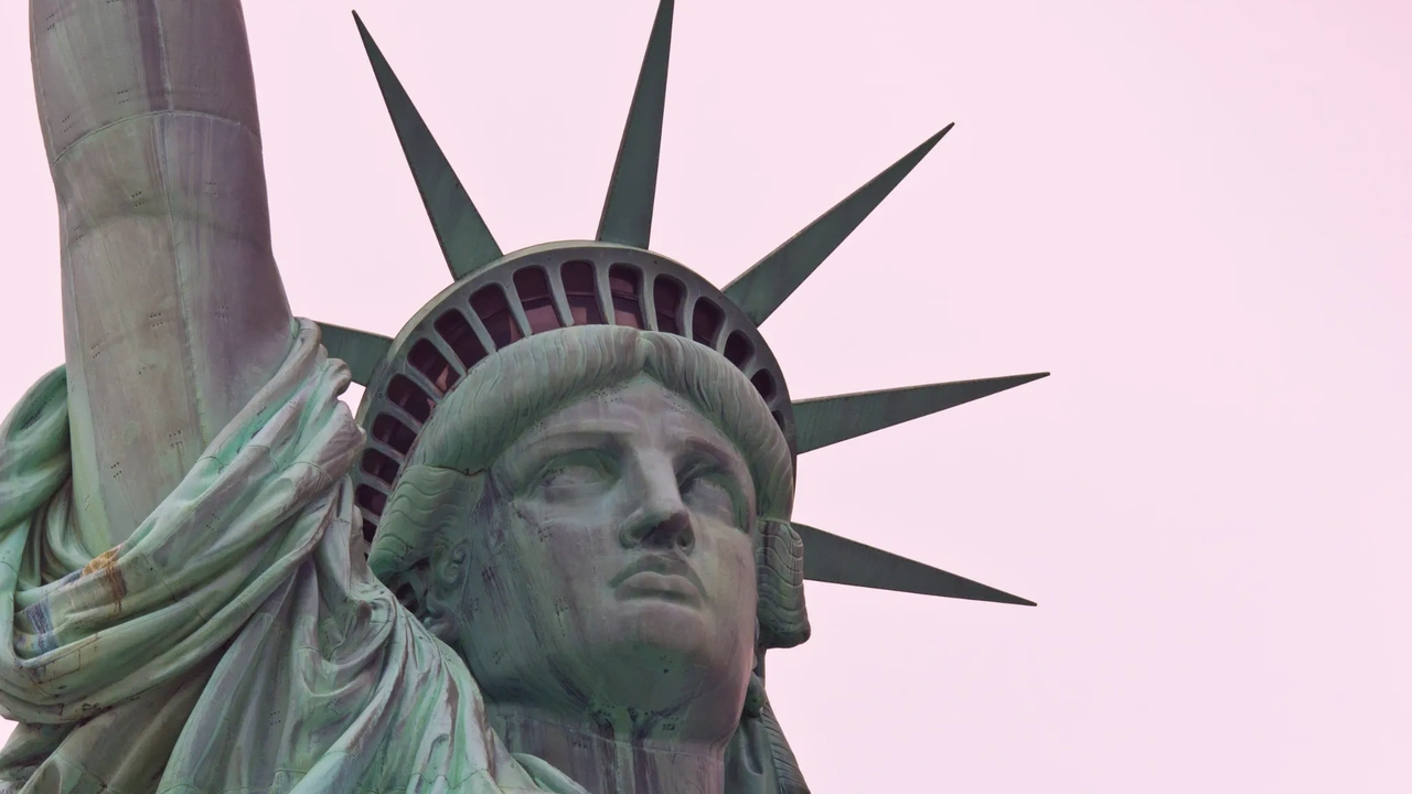 Statua della Libertà dettaglio del viso