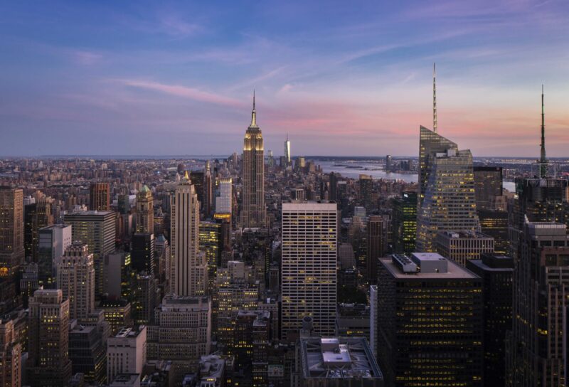 Skyline di Manhattan dalle terrazze del Top of the Rock
