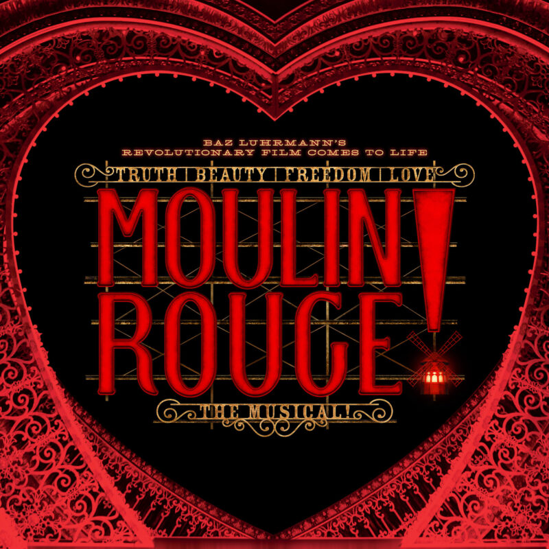Biglietti per Moulin Rouge a Broadway: locandina ufficiale del musical all'Al Hirschfeld Theatre