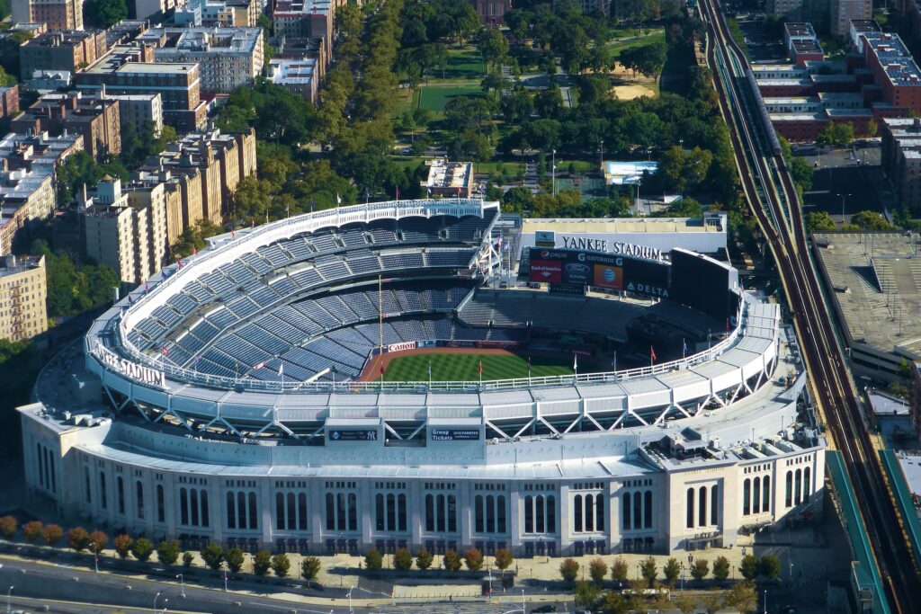 Stadio degli Yankees visto dall'alto
