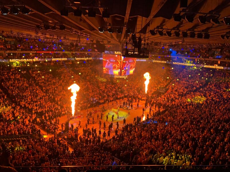 Campo NBA durante un evento sportivo