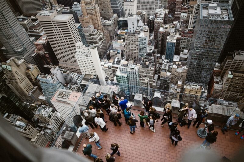 vista panoramica da top-of-the-rock-new york