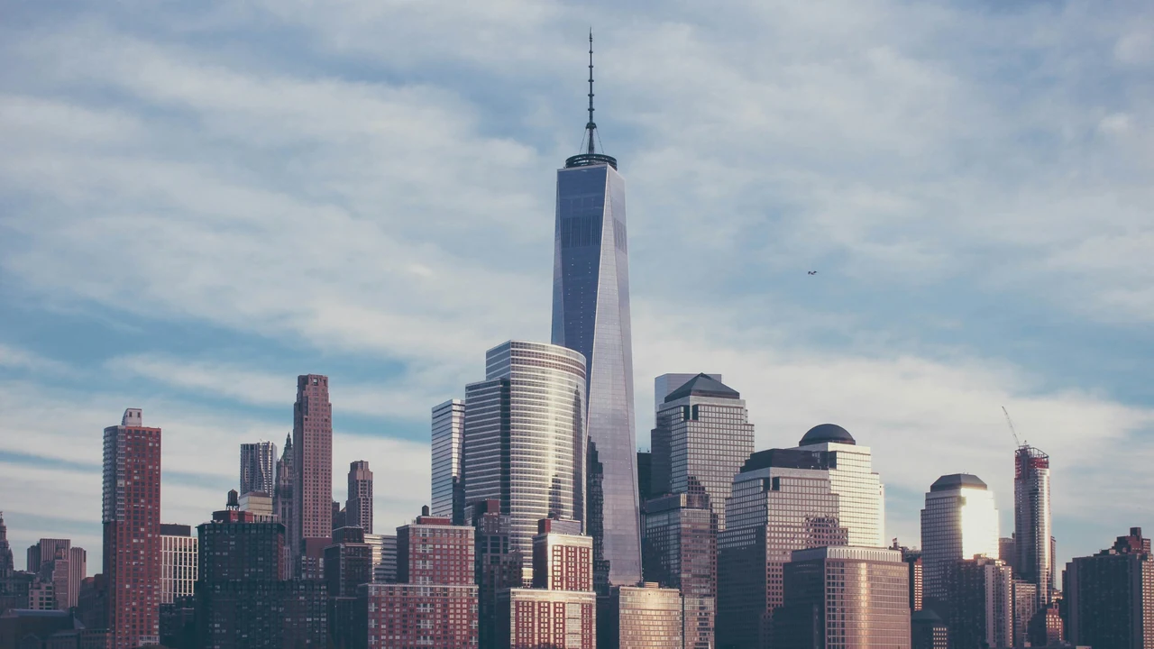 Vista panoramica del One World Trade Center di NY