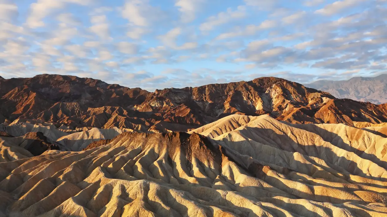 Veduta panoramica Zabriskie Point Death Valley, California