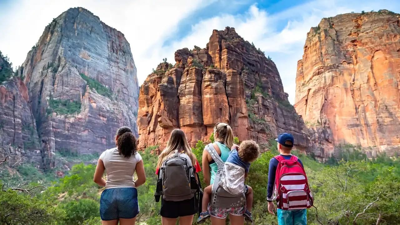 formazioni rocciose nello Zion Park in Utah
