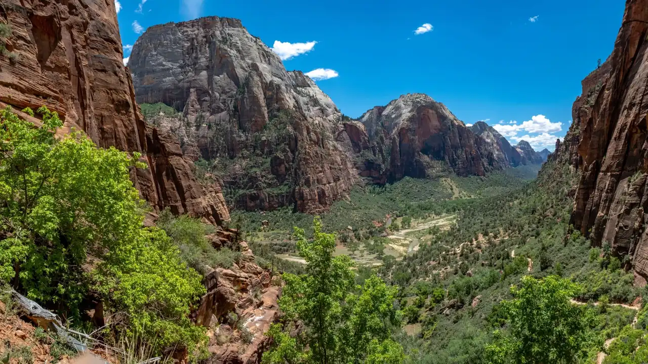 Zion National Park vista primaverile