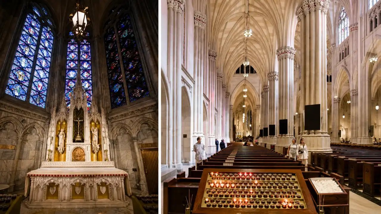 Interni cattedrale di San Patrizio a New York