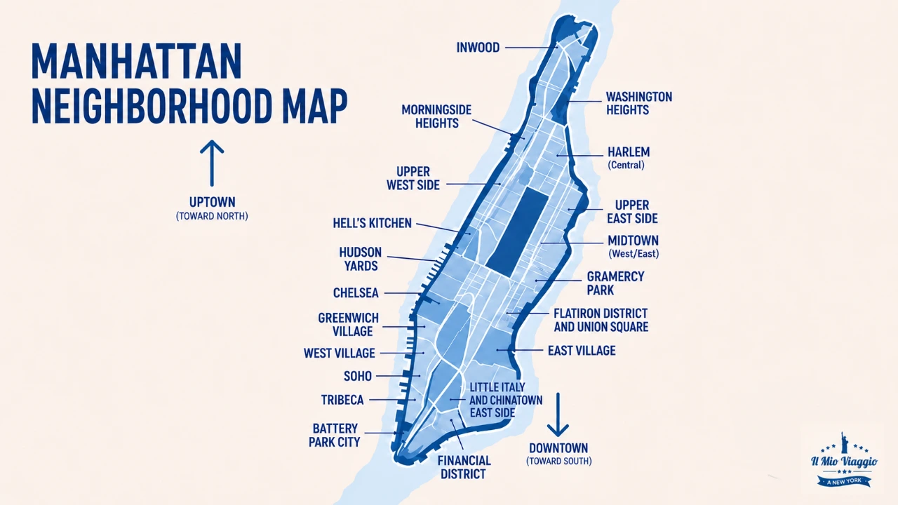 Manhattan neighborhood map