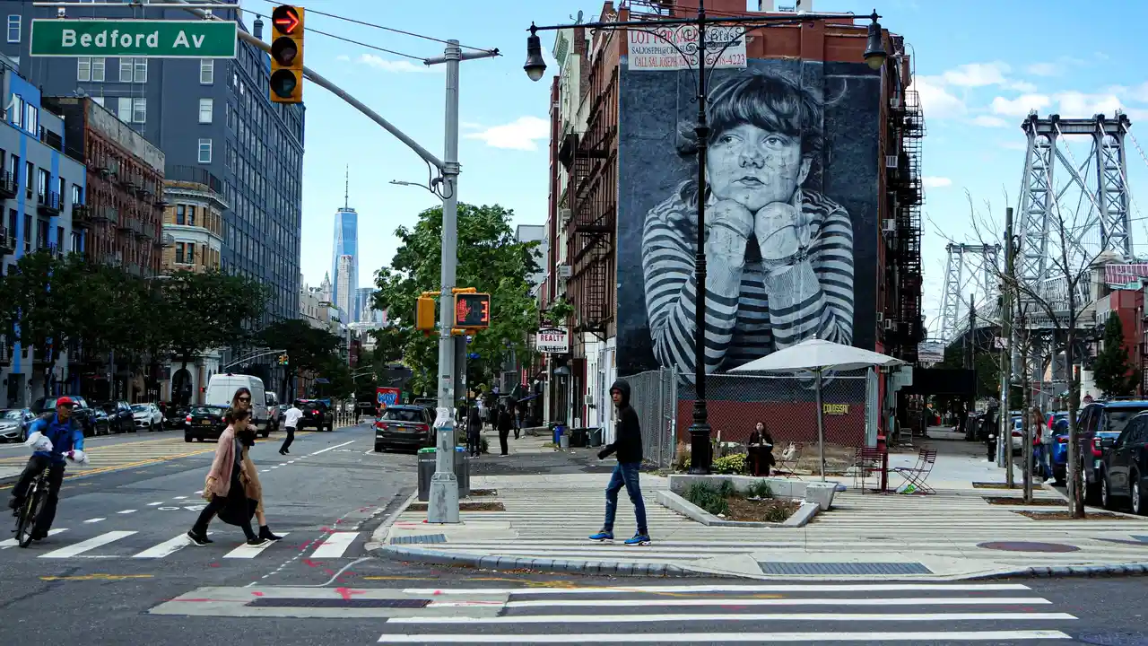 Brooklyn vista stradale Bedford Avenue
