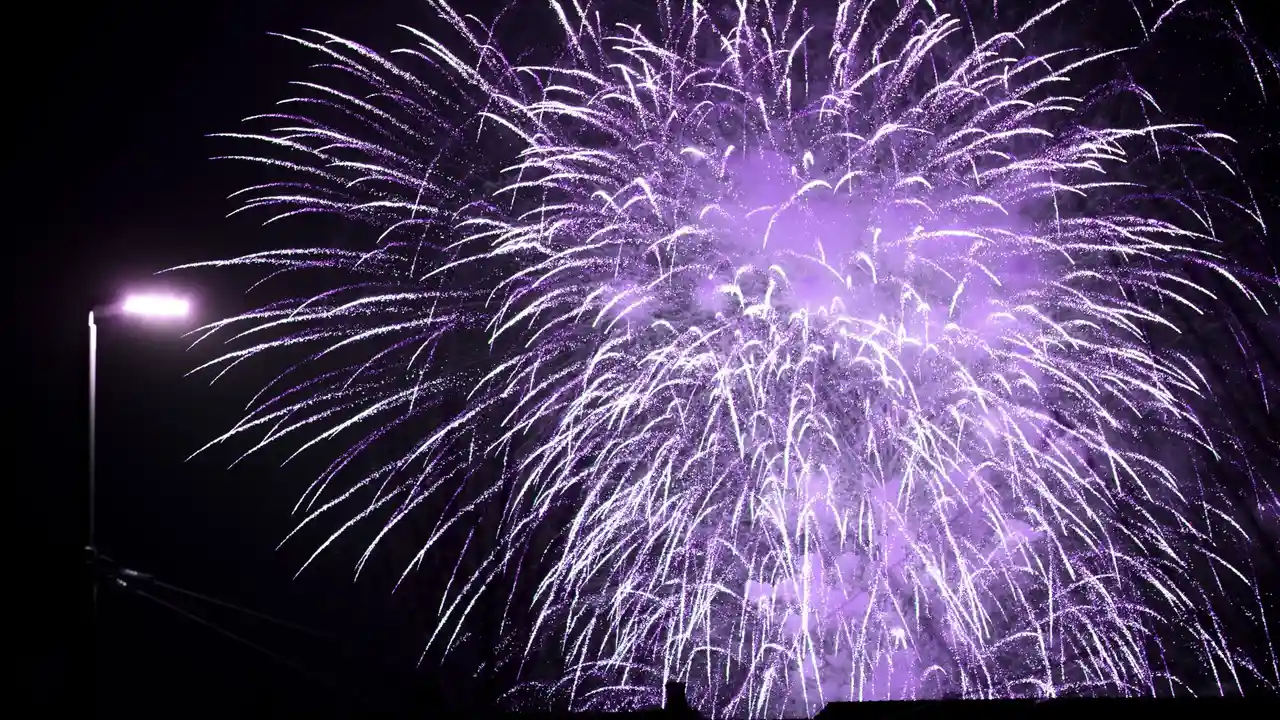 Fuochi artificiali durante un evento a New York