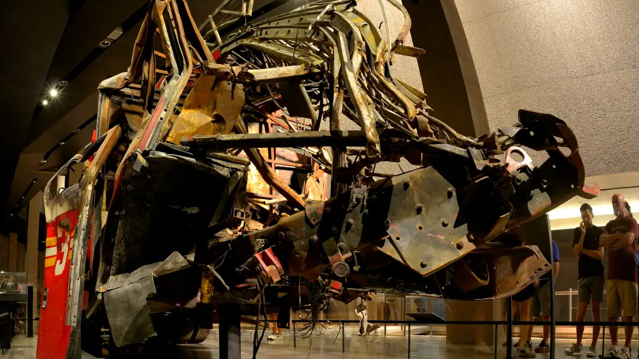 Macerie in esposizione al National September 11 di New York