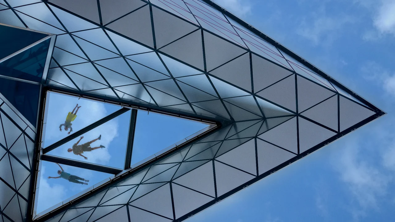 Pavimento in vetro a The Edge di New York