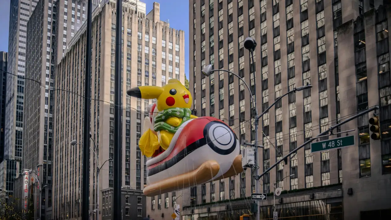Festeggiamenti alla parata di Macy's per il Thanksgiving  a New York