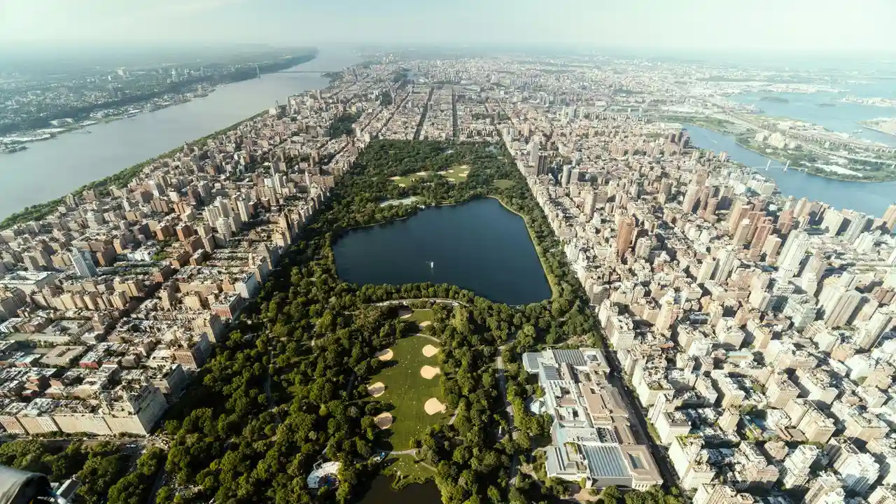 New York Central Park, vista aerea