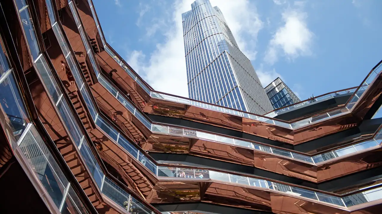 Paesaggio di Hudson Yards con la sua vista