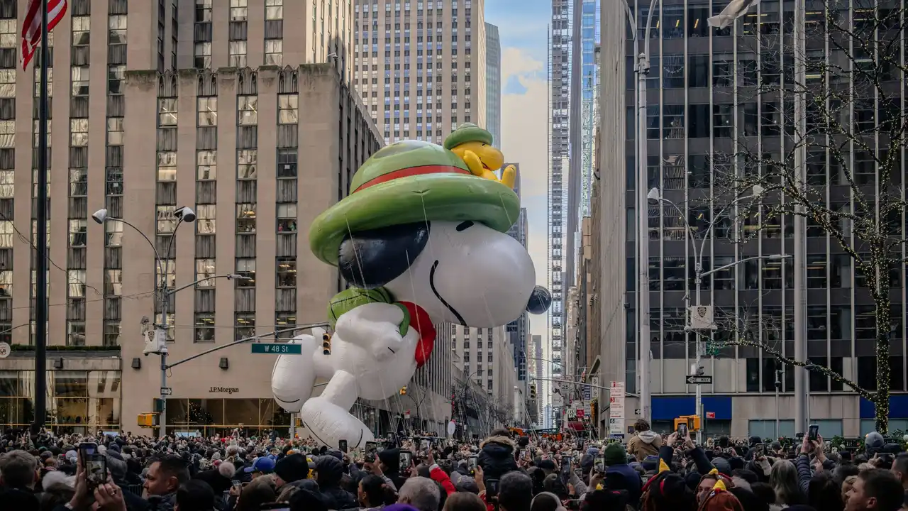 Festeggiamenti alla parata di Macy's per il Ringraziamento