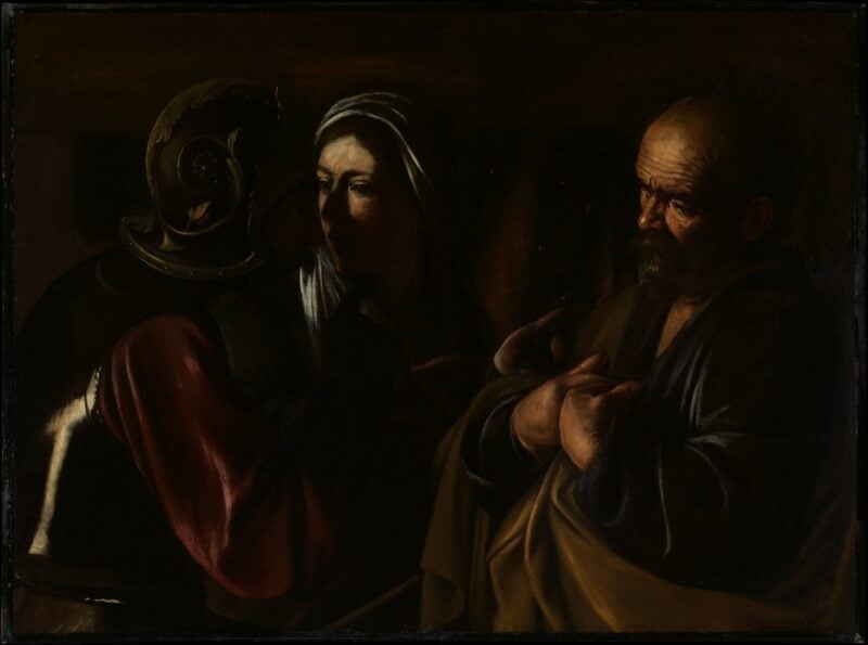 La negazione di San Pietro di Caravaggio, Metropolitan Museum of Art di New York